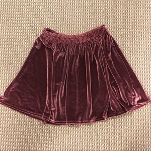 Urban Outfitters Velvet Skirt